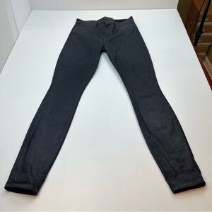 L’Agence Marguerite Skinny High Rise Black Noir Silver Glitter Coated Jean 27‎